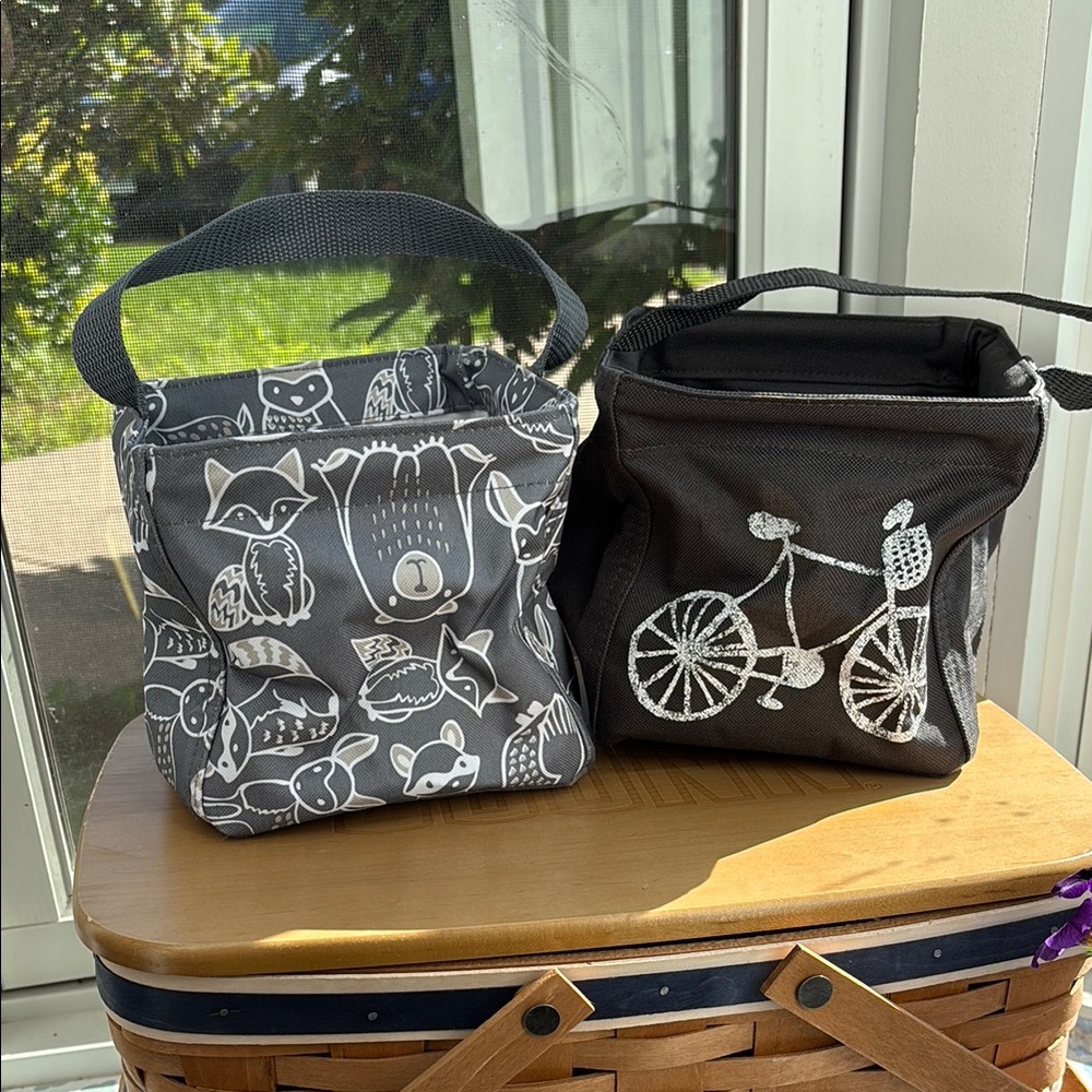 Thirty-One Little Carry All Caddy - Set of 2 - Forest Friends and Bicycle